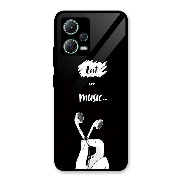 Lost In Music Glass Back Case for Poco X5