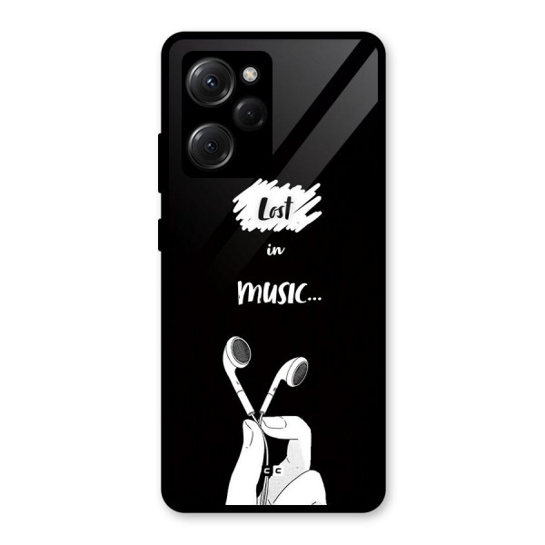 Lost In Music Glass Back Case for Poco X5 Pro