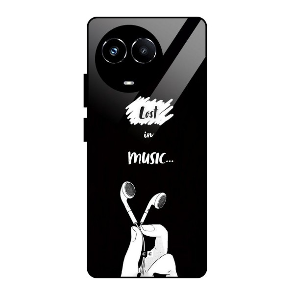 Lost In Music Glass Back Case for Realme Narzo 60X