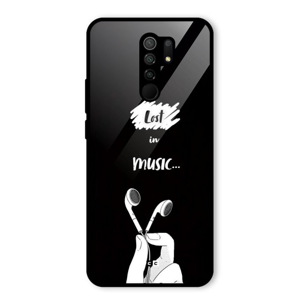 Lost In Music Glass Back Case for Redmi 9 Prime