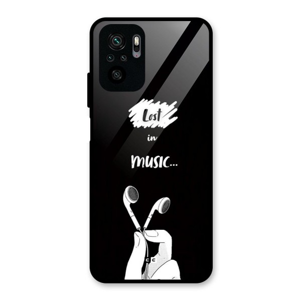 Lost In Music Glass Back Case for Redmi Note 10