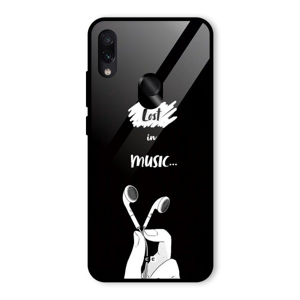 Lost In Music Glass Back Case for Redmi Note 7