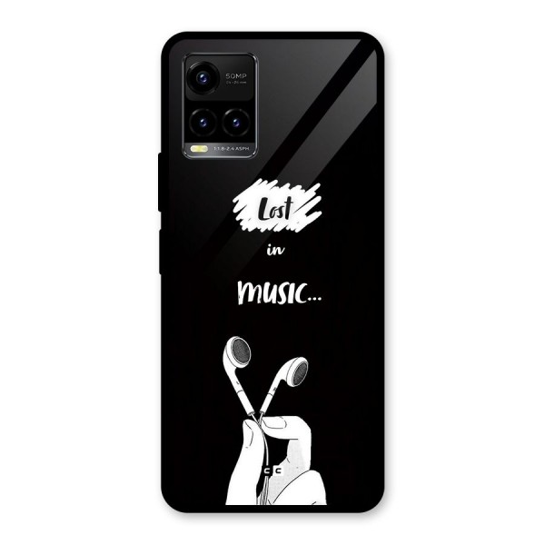 Lost In Music Glass Back Case for Vivo Y21G