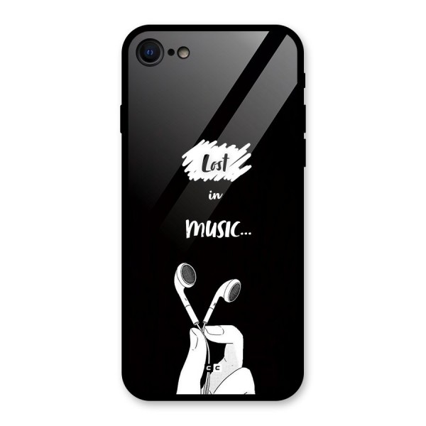 Lost In Music Glass Back Case for iPhone 8