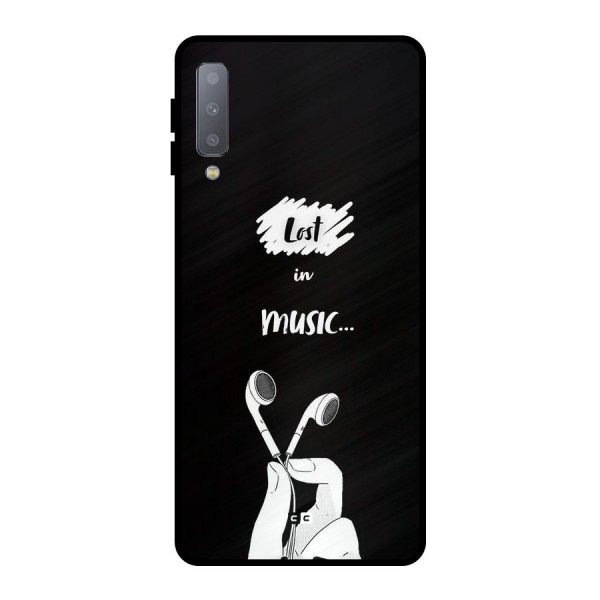 Lost In Music Metal Back Case for Galaxy A7 (2018)