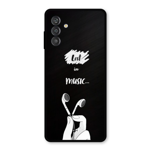 Lost In Music Metal Back Case for Galaxy F13