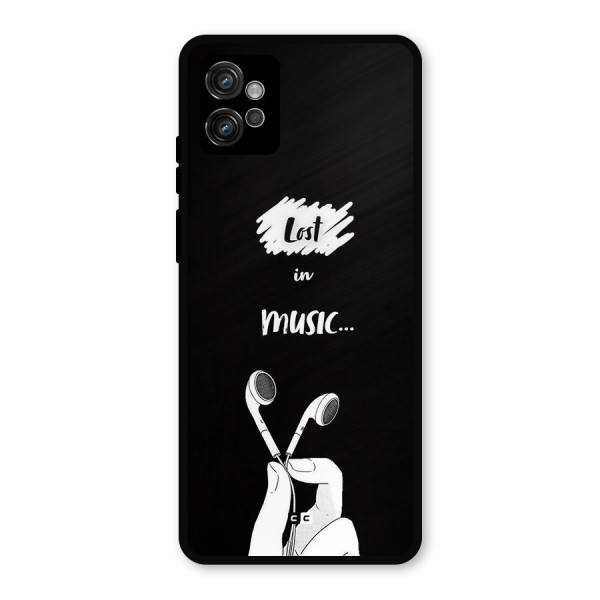 Lost In Music Metal Back Case for Moto G32