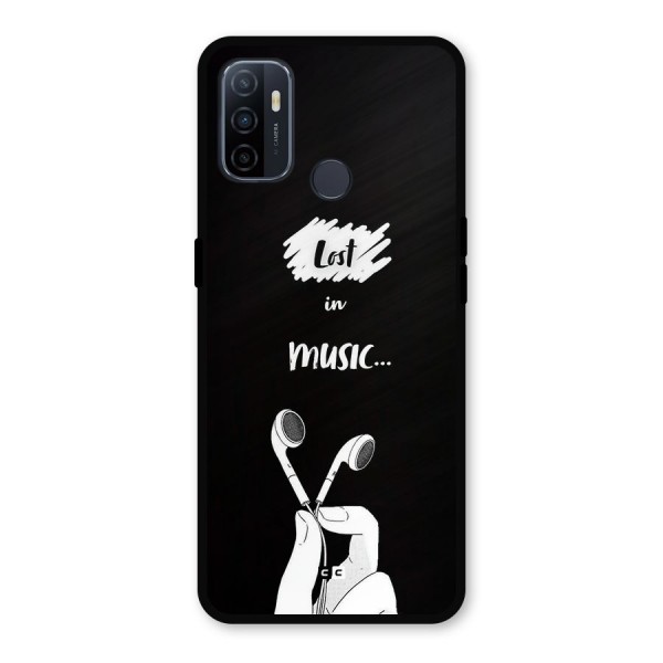 Lost In Music Metal Back Case for Oppo A53