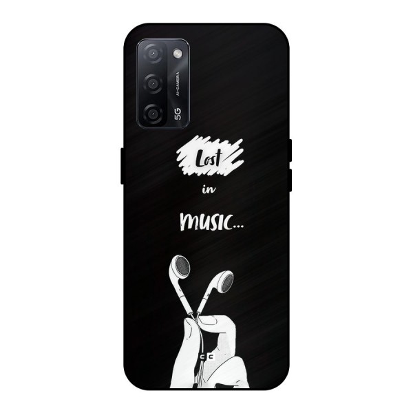 Lost In Music Metal Back Case for Oppo A53s 5G