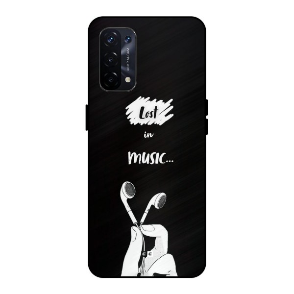 Lost In Music Metal Back Case for Oppo A74 5G