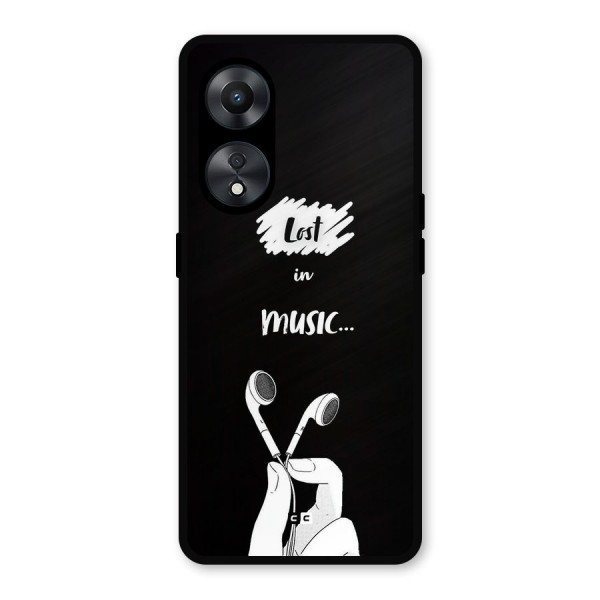 Lost In Music Metal Back Case for Oppo A78