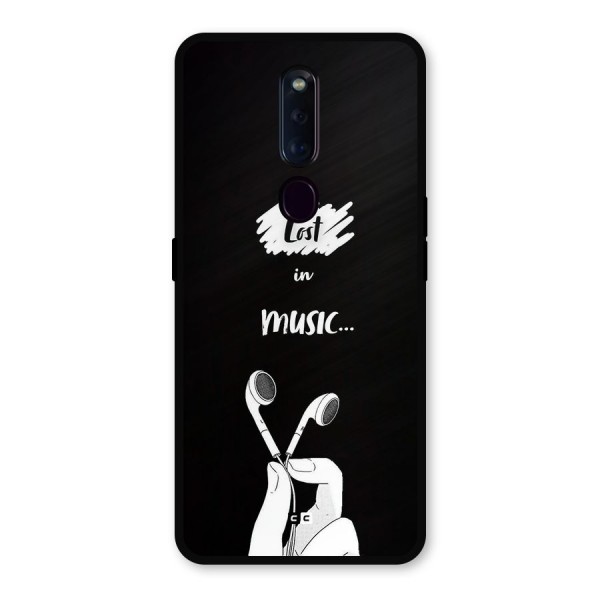 Lost In Music Metal Back Case for Oppo F11 Pro