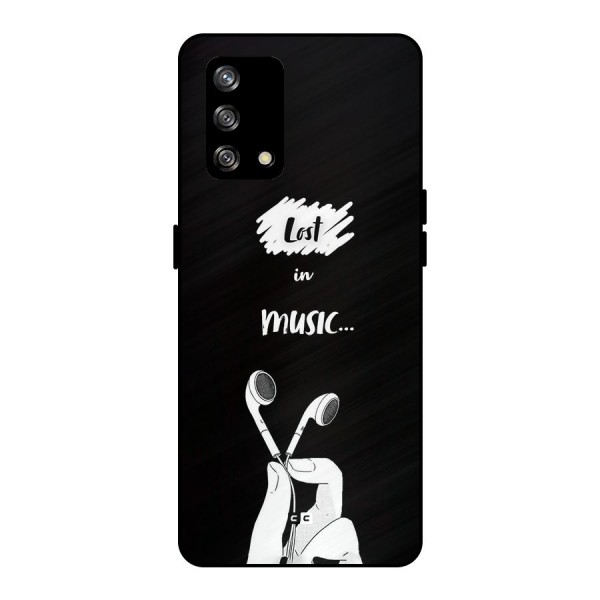 Lost In Music Metal Back Case for Oppo F19