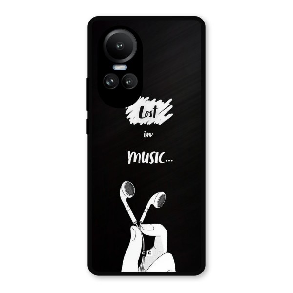 Lost In Music Metal Back Case for Oppo Reno10