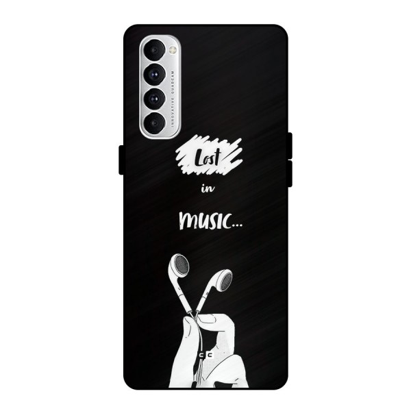 Lost In Music Metal Back Case for Oppo Reno4 Pro