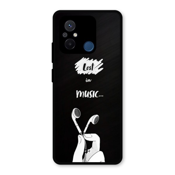 Lost In Music Metal Back Case for Poco C55