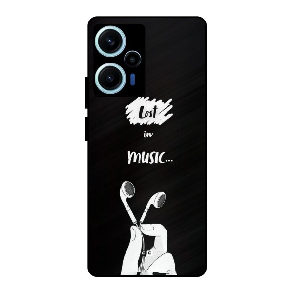 Lost In Music Metal Back Case for Poco F5