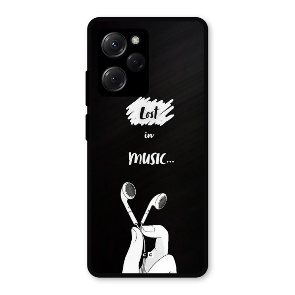 Lost In Music Metal Back Case for Poco X5 Pro