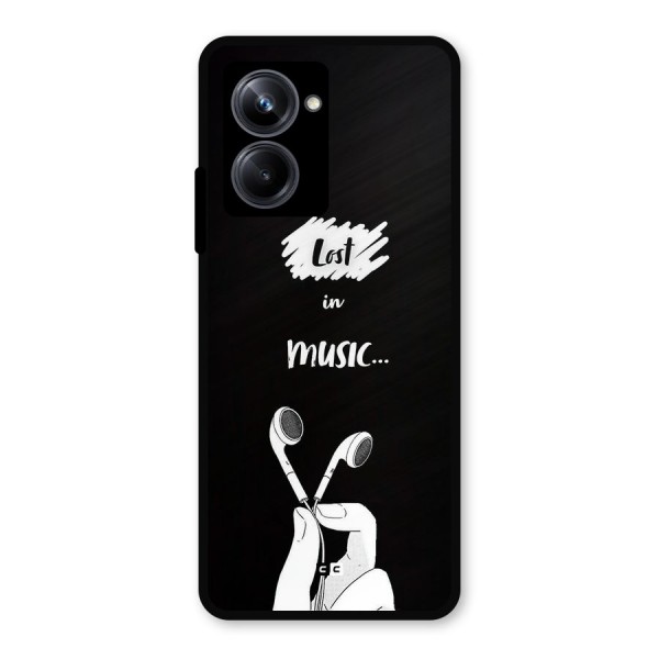 Lost In Music Metal Back Case for Realme 10 Pro