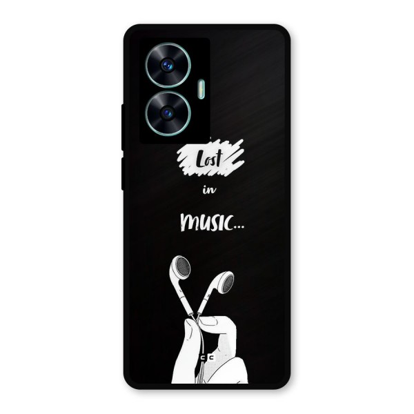 Lost In Music Metal Back Case for Realme C55