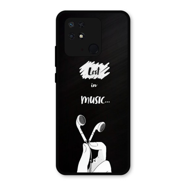 Lost In Music Metal Back Case for Redmi 10