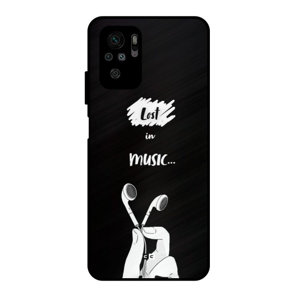 Lost In Music Metal Back Case for Redmi Note 10