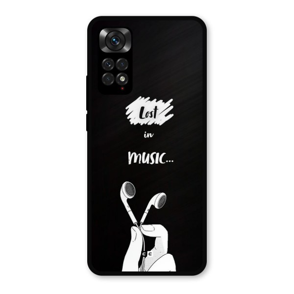 Lost In Music Metal Back Case for Redmi Note 11