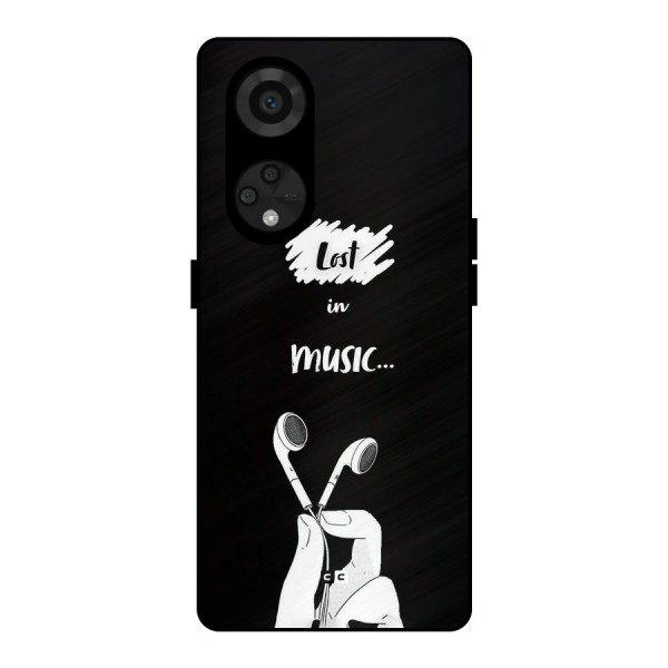 Lost In Music Metal Back Case for Reno8 T 5G