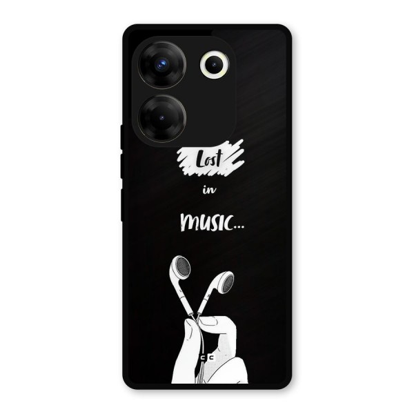 Lost In Music Metal Back Case for Tecno Camon 20