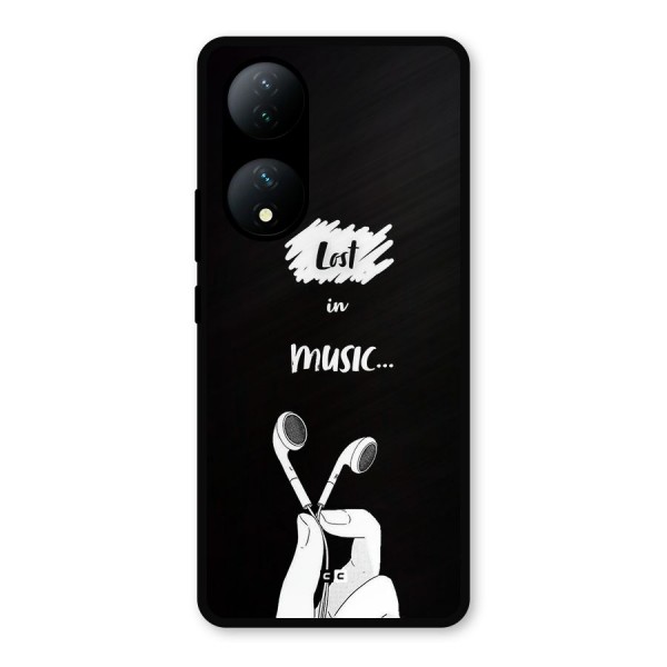 Lost In Music Metal Back Case for Vivo T2