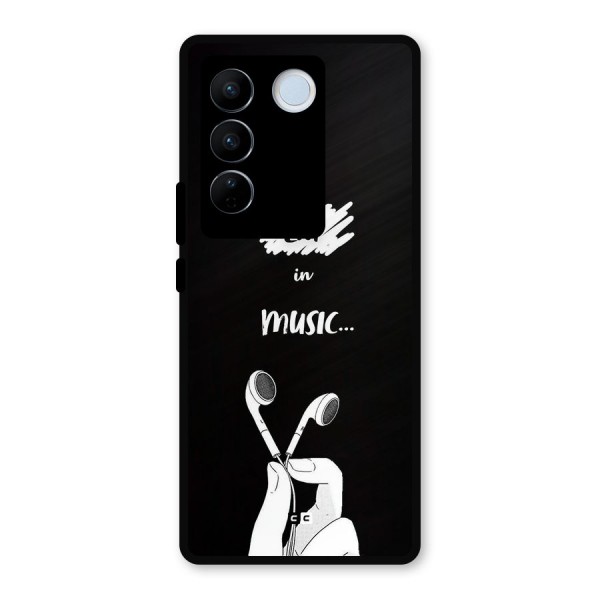 Lost In Music Metal Back Case for Vivo V27 Pro