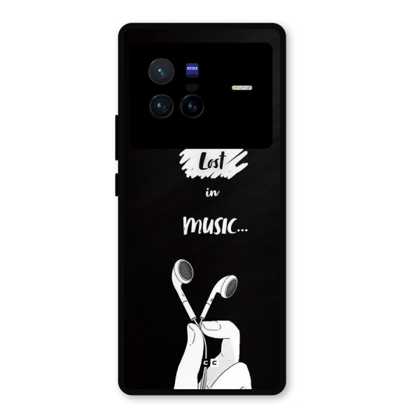 Lost In Music Metal Back Case for Vivo X80