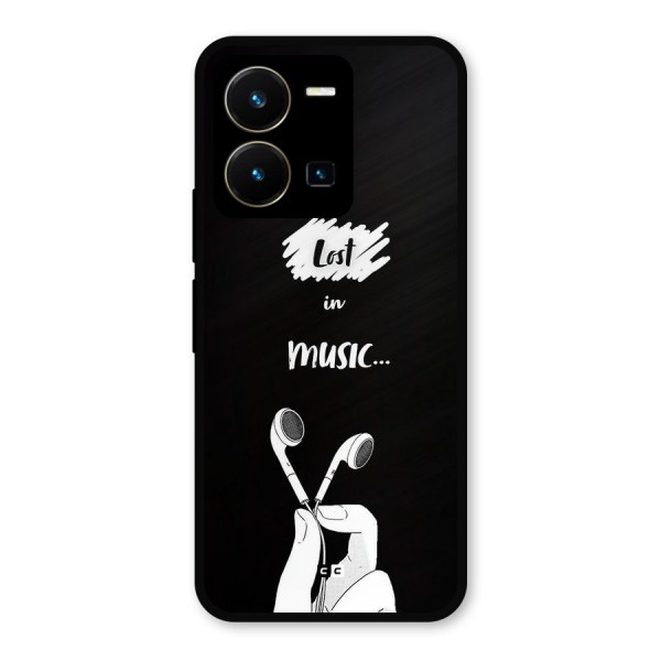 Lost In Music Metal Back Case for Vivo Y35