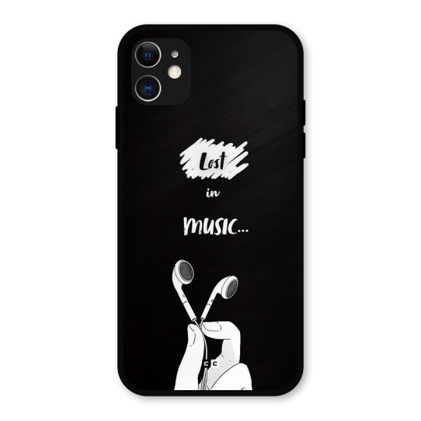 Lost In Music Metal Back Case for iPhone 11