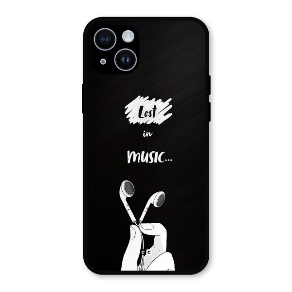 Lost In Music Metal Back Case for iPhone 14