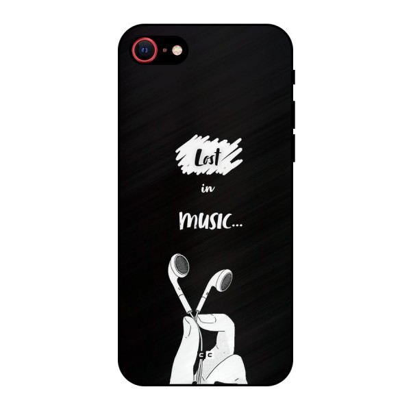 Lost In Music Metal Back Case for iPhone 8