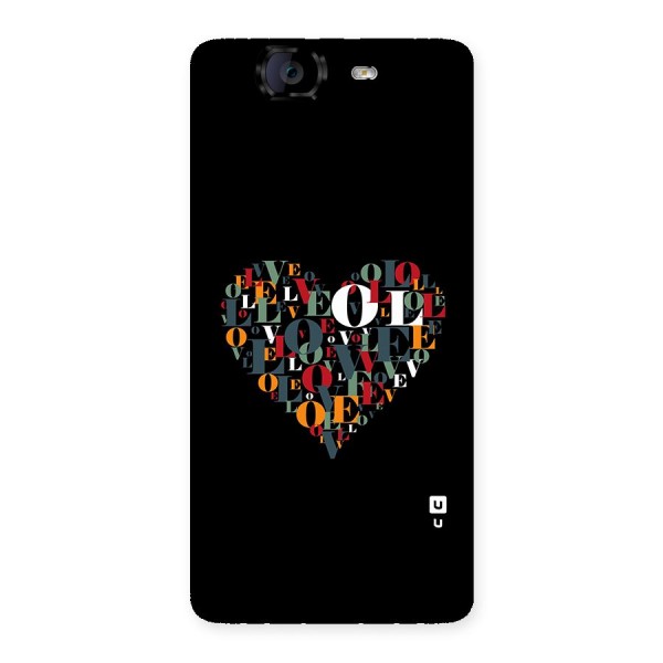 Love Abstract Heart Art Back Case for Canvas Knight A350