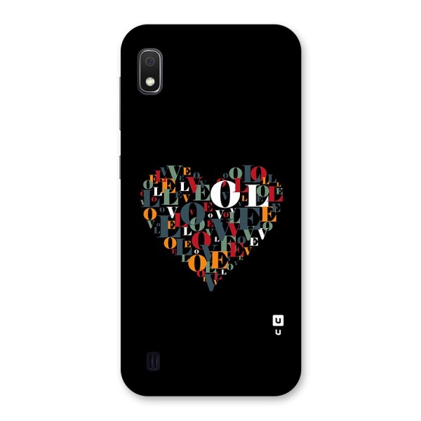 Love Abstract Heart Art Back Case for Galaxy A10