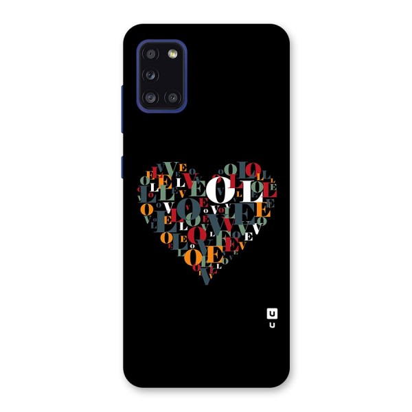 Love Abstract Heart Art Back Case for Galaxy A31