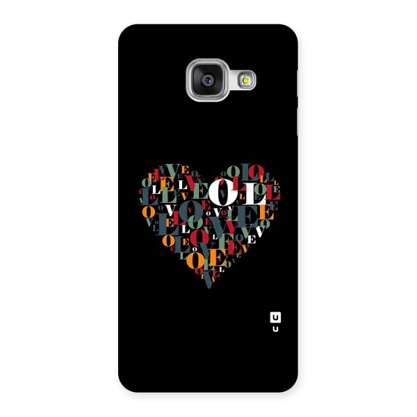 Love Abstract Heart Art Back Case for Galaxy A3 (2016)