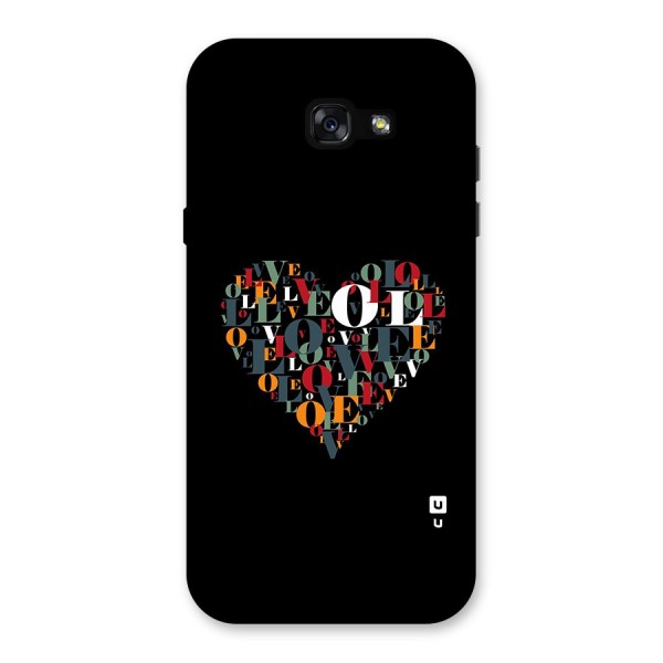 Love Abstract Heart Art Back Case for Galaxy A7 (2017)