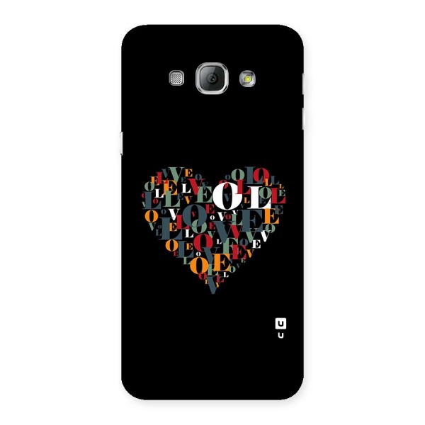 Love Abstract Heart Art Back Case for Galaxy A8