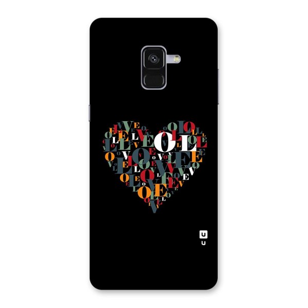 Love Abstract Heart Art Back Case for Galaxy A8 Plus