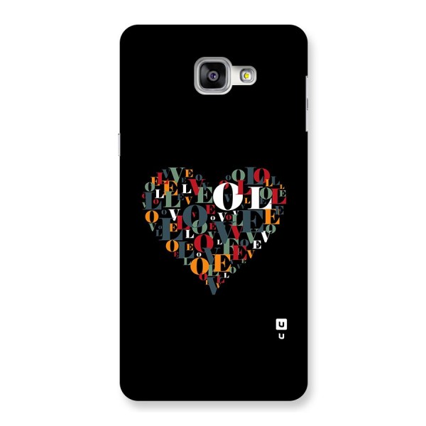 Love Abstract Heart Art Back Case for Galaxy A9