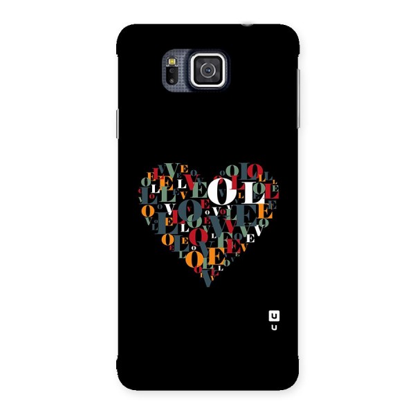 Love Abstract Heart Art Back Case for Galaxy Alpha