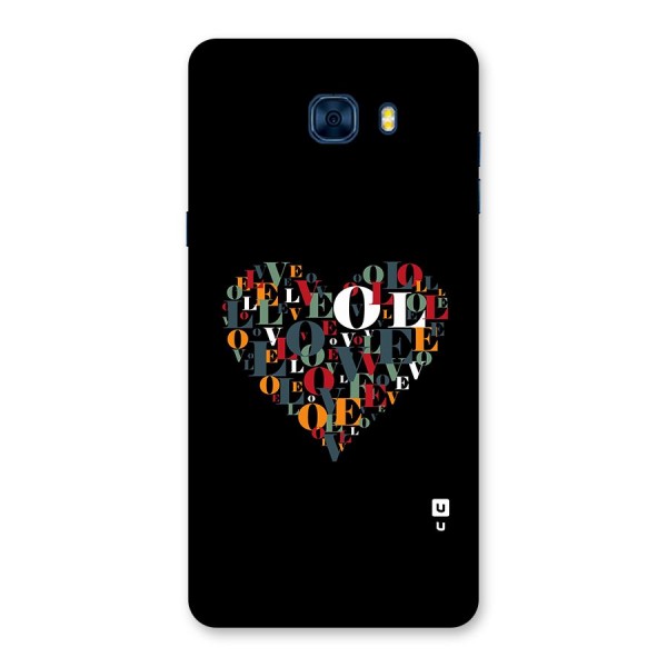 Love Abstract Heart Art Back Case for Galaxy C7 Pro