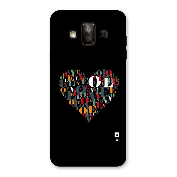 Love Abstract Heart Art Back Case for Galaxy J7 Duo