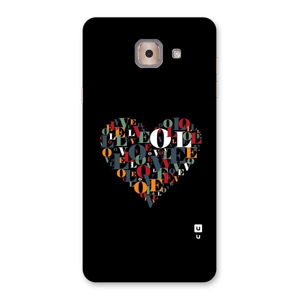 Love Abstract Heart Art Back Case for Galaxy J7 Max