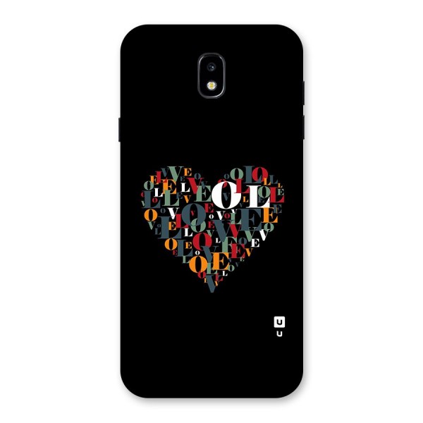 Love Abstract Heart Art Back Case for Galaxy J7 Pro