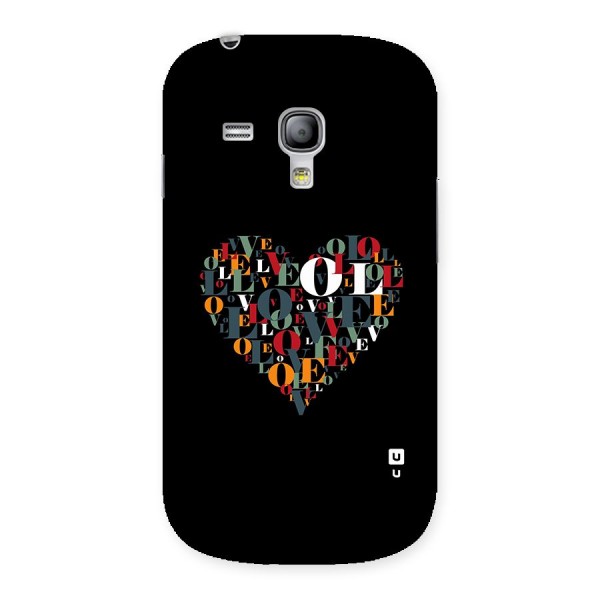 Love Abstract Heart Art Back Case for Galaxy S3 Mini